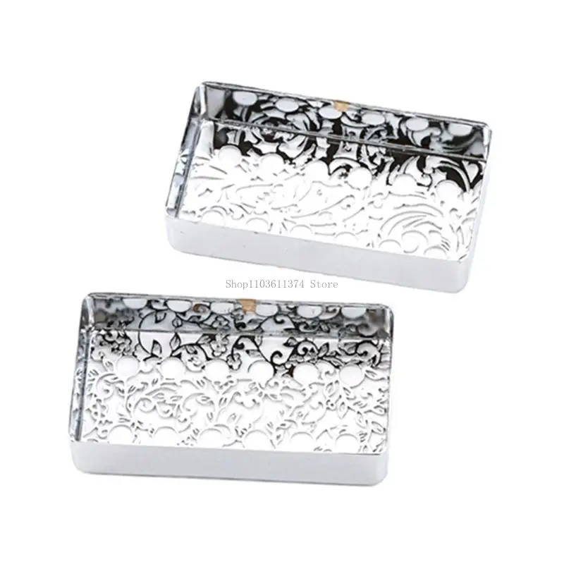 

2 шт. крышка звукоснимателя для электрогитары, латунная сменная крышка для хамбакера с цветочным узором, чехлы для для легко