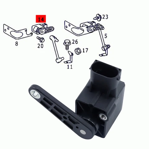 Датчик уровня высоты A0105427717 для BENZ W169 W245 W202 W203 W210 W211 W163 W164 W251 W221 A/B/C/E/M/GL/R/S-CLASS CLK CLS SLK