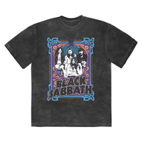 2025 Black Sabbat Sabbath Band European and American High Street Vintage Washed Punk Cotton T-shirt Hipster High Quality