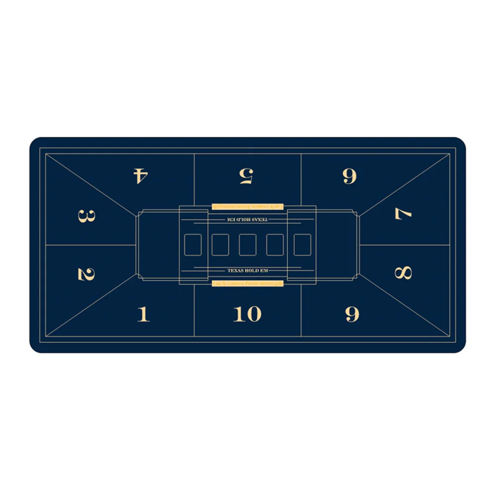 

Large Texas Hold 'em Poker Design Mouse Pad Desk Mat Card Game Mat Non-Slip Durable Stitched Edge Desk Accessories Poker Mat