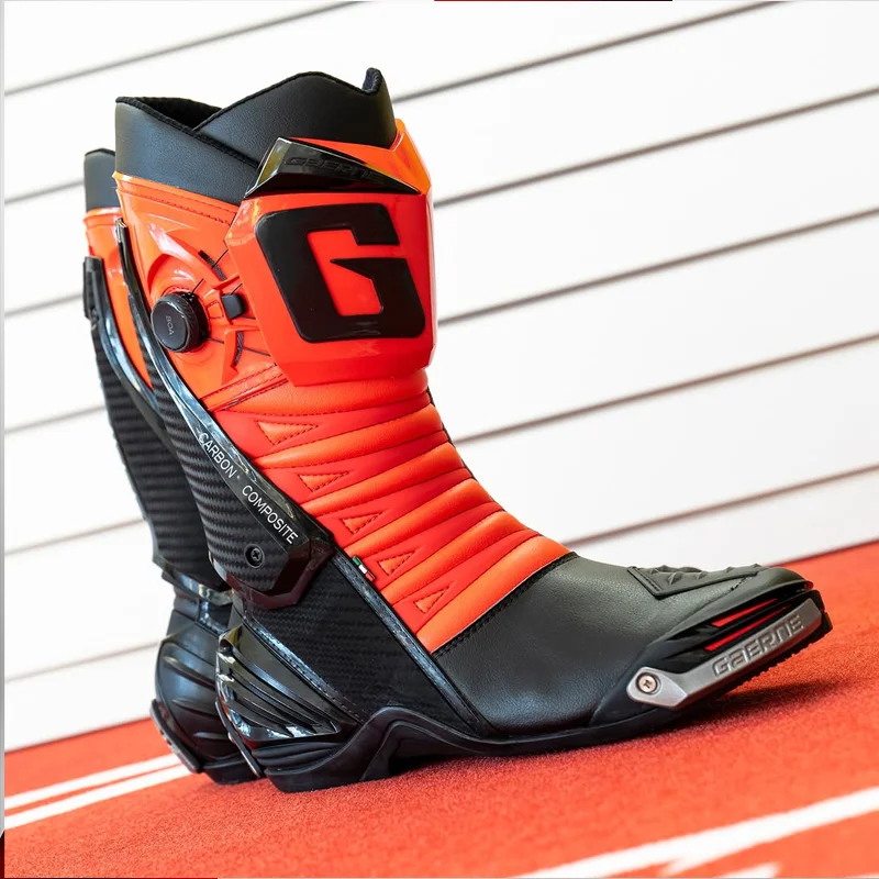 GAERNE GP1 LS Off-Road Motorcycle Botas Professional Track Riding Boots Waterproof Racing Anti-Collision for Rally Race Shoe