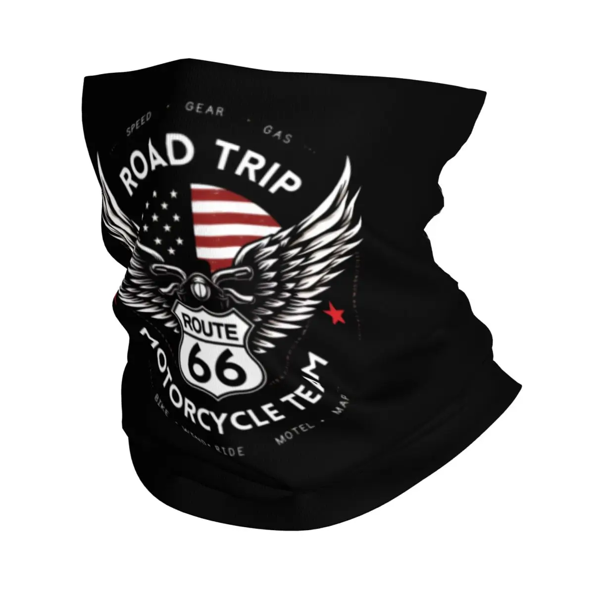 Pañuelo personalizado para madre, carretera americana, Ruta 66, calentador de cuello, mujeres, hombres, invierno, senderismo, esquí, bufanda, polaina, cubierta para la cara