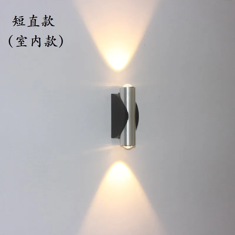 2026 Creative Small LED Wall Lamp Brushed Aluminum Waterproof Wall Light for Doorway Stairway Corridor Living Room