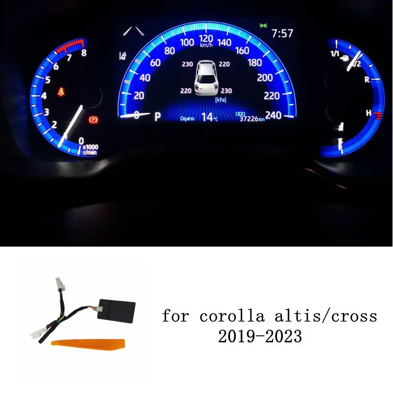 Samochodowy system monitorowania ciśnienia w oponach TPMS Monitor ciśnienia Alarm bezpieczeństwa dla Toyota Corolla Altis cross 2019 2020 2021 2022