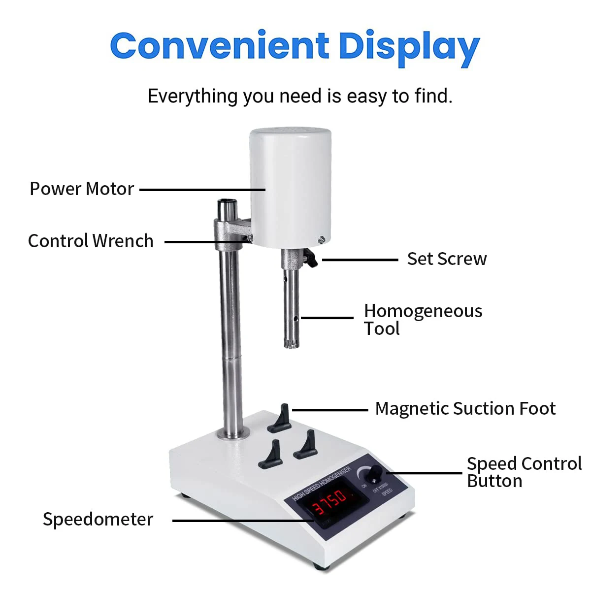 Laboratory High-speed Homogenizer Lab Disperser Emulsifier Emulsification Organizer Homogenizer Laboratory Homogenizer