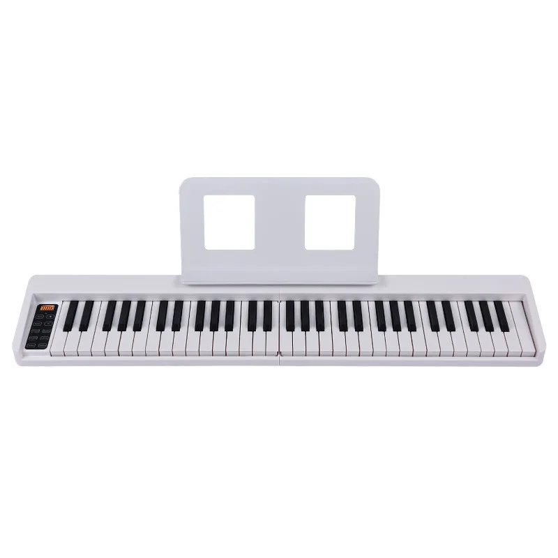 61 Keys Foldable Digital Piano Portable Rechargeable Electronic Keyboard For Beginner Home Practice Music Learning Musical