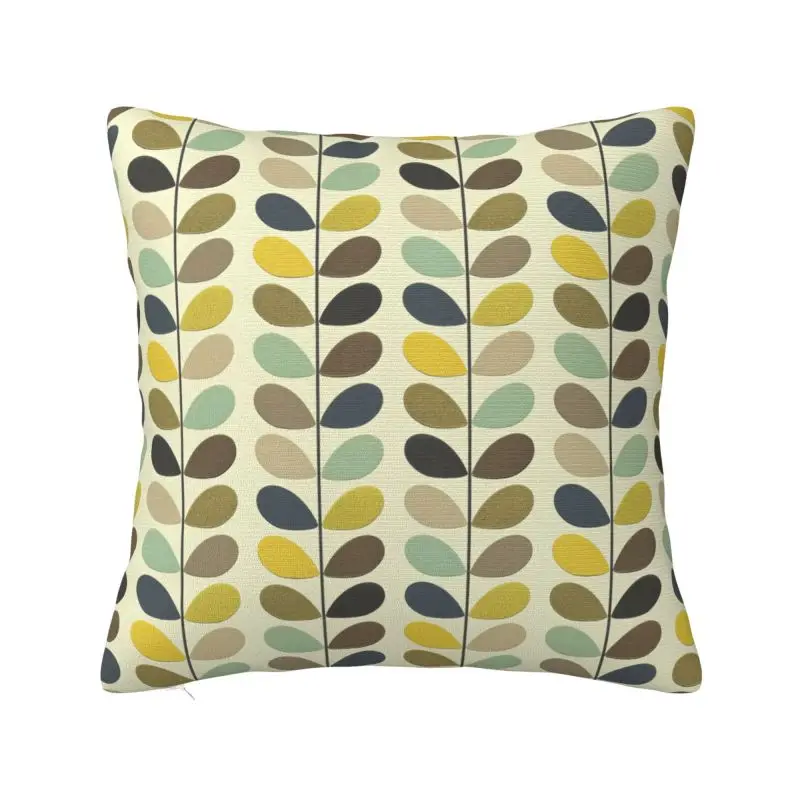 Orla Kiely Multi Stem Pillow Case 45x45cm Home Decor Fashion Mid Century Scandinavian Flower Chair Cushion Square Pillowcase