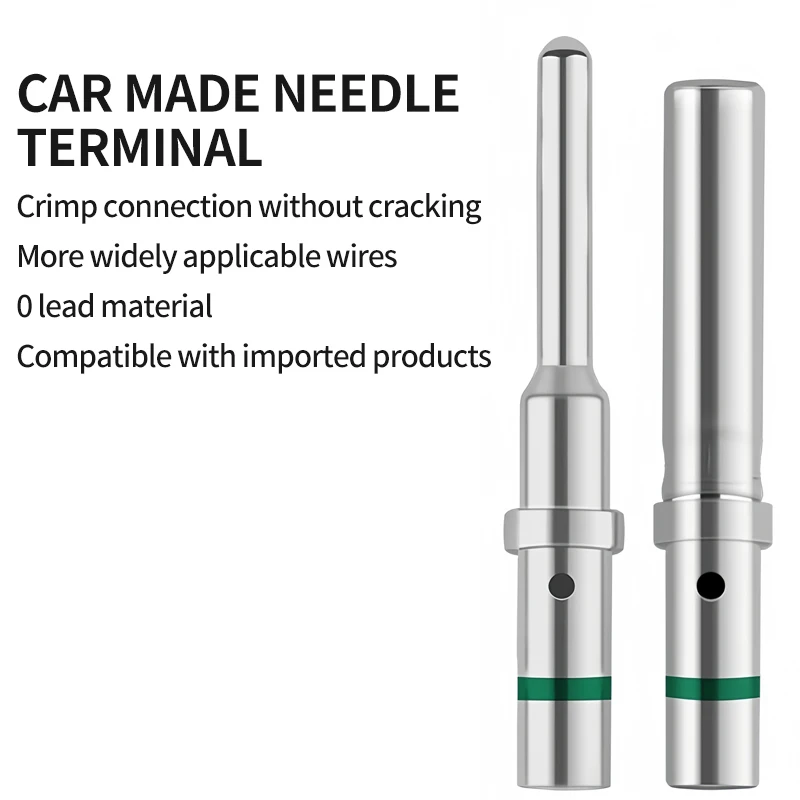 50Pcs DT 1.5mm Series Pin Contact 0462-201-16141 0460-202-16141 Stainless Steel 16AWG Deutsch Crimp Solid Female Male Terminal