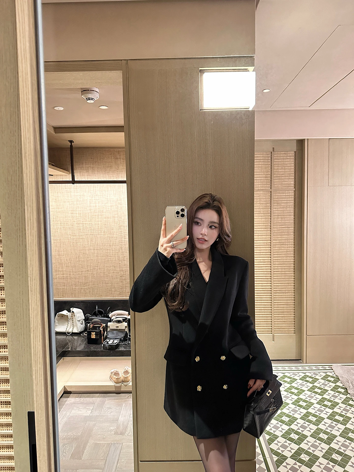 

Пальто-костюм женское шерстяное Lilylikes Classic Reimagined Early Spring High-End с пик-лапельным воротником, больших размеров