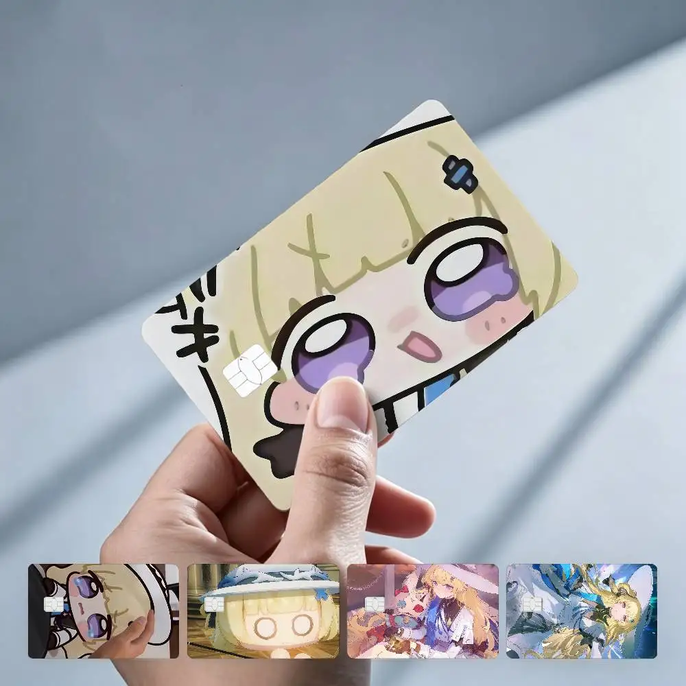 Wuthering Waves Phibi Chupi Game 4PCS!Trendy & Cool Business-Style Bank Card Sticker — Suitable for Debit Card Decoration