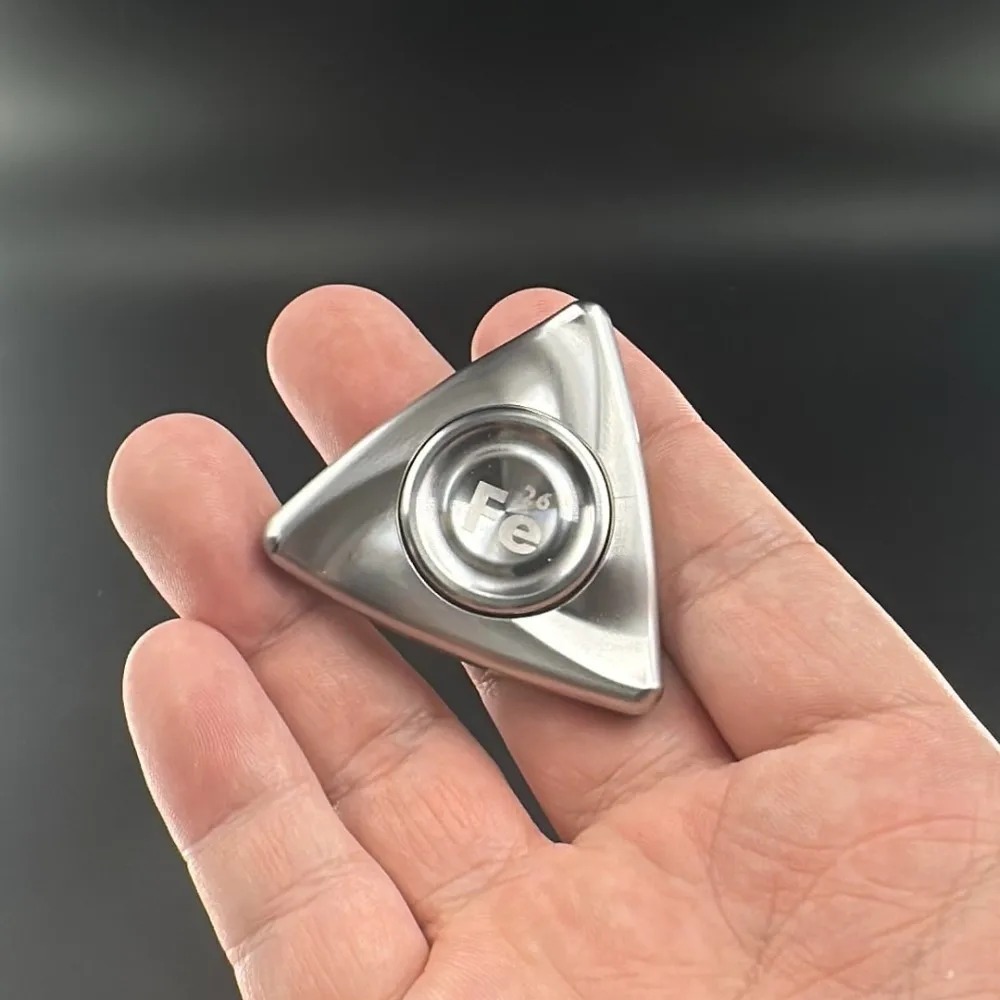 Ele EDC Element Fidget Spinner Metal Three-Bladed Fidgeting Spinners Portable Office Desk Accessories Anti-stress Toys