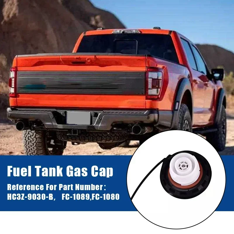 Car Fuel Filler Tank Gas Cap With Tether For Ford/Mercury/Lincoln HC3Z-9030-B FC-1089 FC-1080 For Ford Edge Focus F-150 Mustang