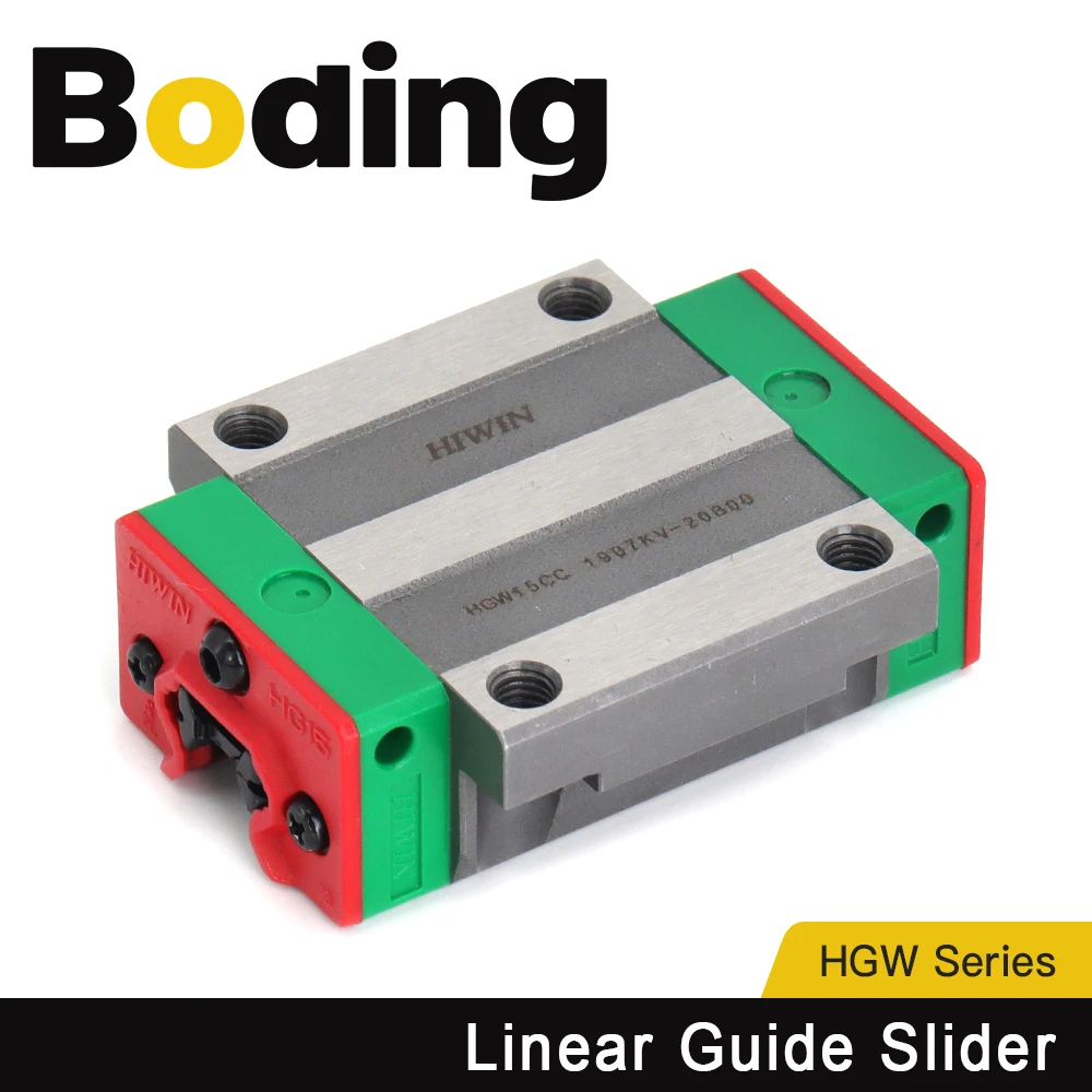 

BODING HIWIN Linear Guide Rail Slider HGW15CA 20CA 25CA 30CA Linear Rail Linea Bearing for Engraving and Cutting Machine