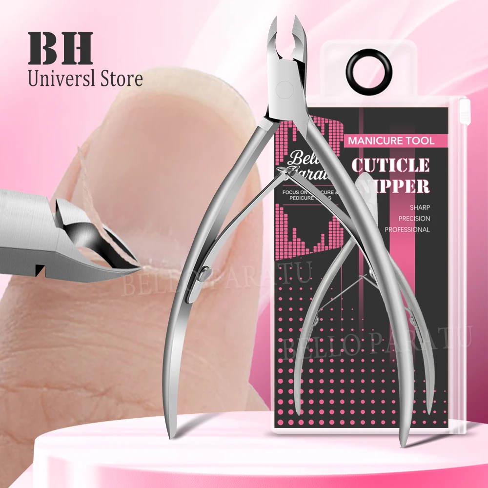 

1Pcs Cuticle Nippers Stainless Steel Cuticle Trimmer Nail Clippers Professional Dead Skin Remover Macicure Tool
