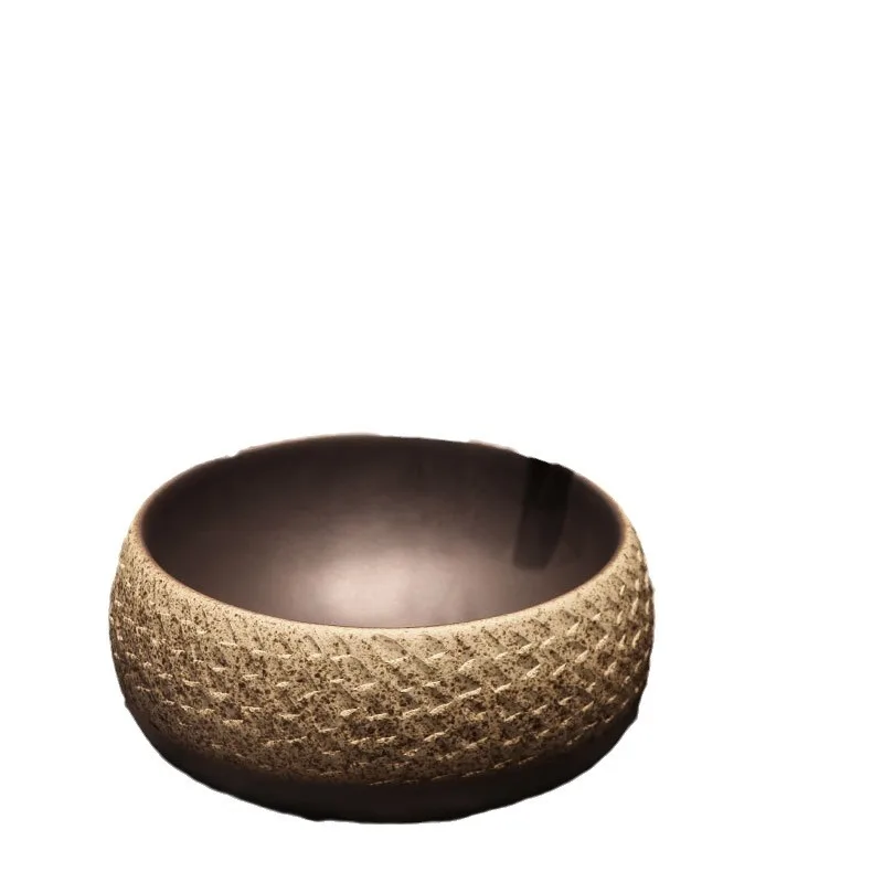 

Art basin, table basin, European round retro bathroom, ceramic hand wash, bathroom, face wash basin