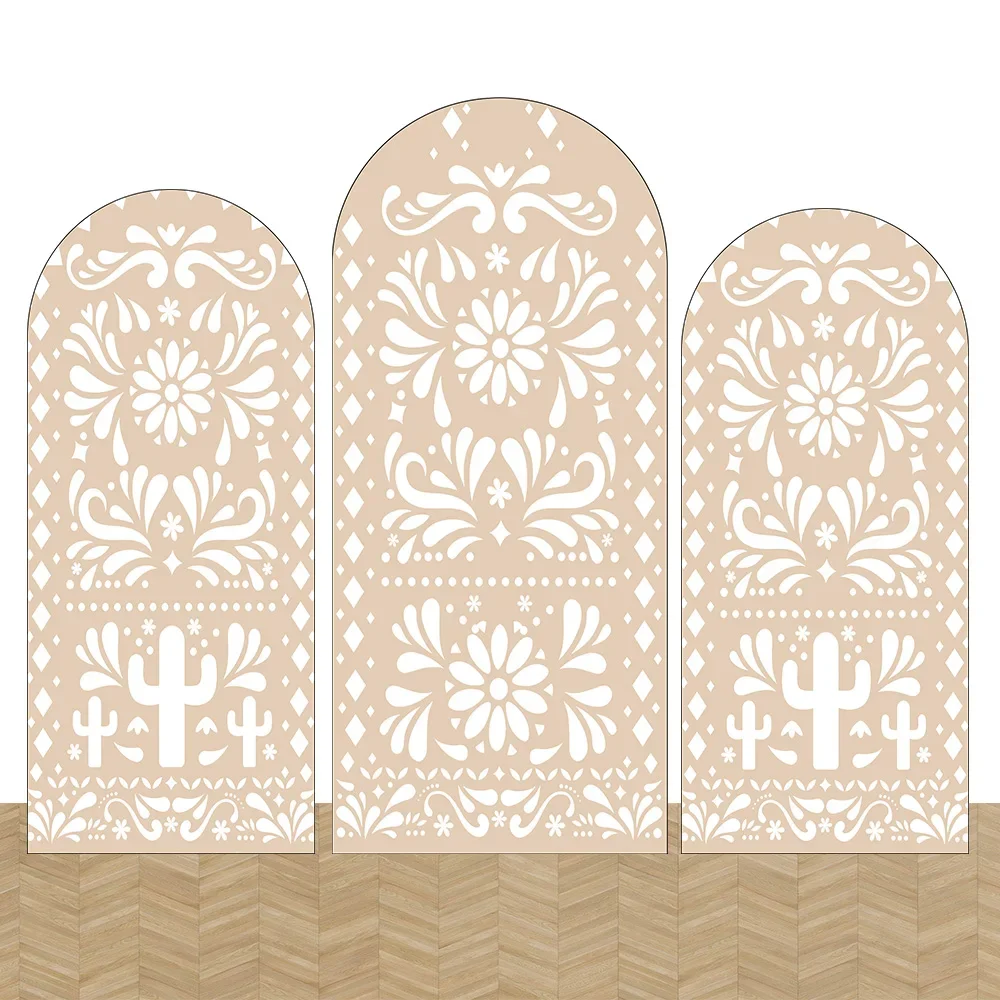 Mocsicka Cielito Lindo استحمام الطفل غطاء قوس خلفية الزفاف مخصص 2-الجانب خلفية تالافيرا المكسيكي كيارا لوحة الحائط الدعامة