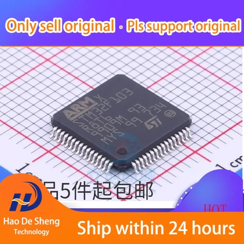 

10PCS/LOT STM32F103R8T6 LQFP64 64K 32 Bit New Original in Stock