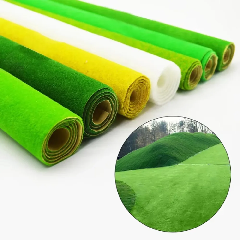 41x100cm Artificial Grass Mat Garden Decoration Scene Model Artificial Lawns DIY Micro Landscape Fake Grass Carpet Garden