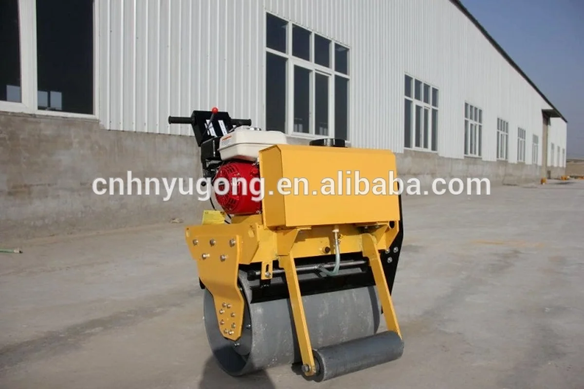 330kg Hydraulic Drive Vibratory Single Drum Road Roller Vibrator Mini Compactor From China Rollers