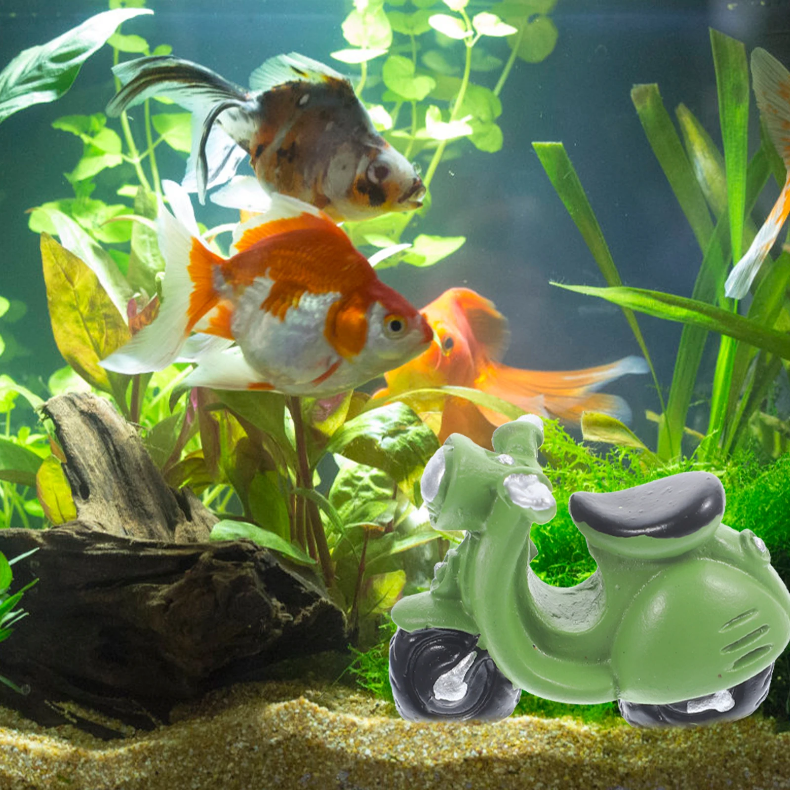 

6Pcs Mini Motorcycle Decorations Resin Fish Tank Ornaments Safe Aquarium Supplies Aquarium Decor Fish Tank Ornament