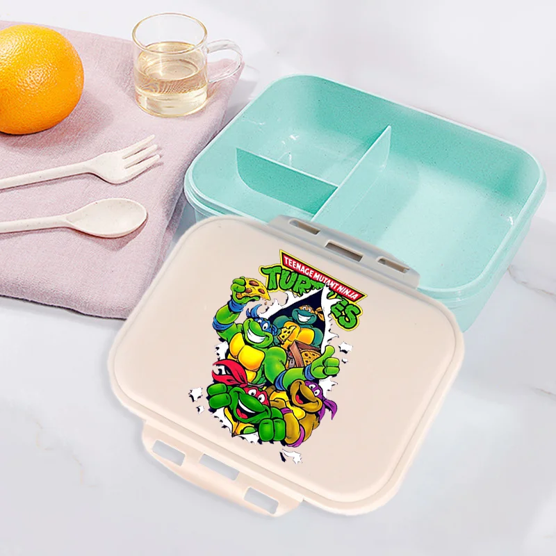 

Teenage Mutant Ninja Turtles lunch Box Students Cartoon Bento Boxes Kids Large Capacity Food Storage Containers Birthday Gifts