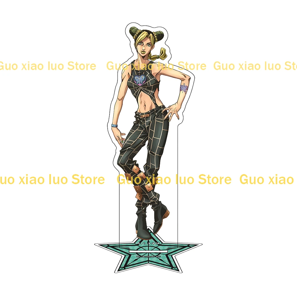 JoJo`s Bizarre Kiss Foo Fighters Jolyne Cujoh Ermes Costello Foo Fighters Emporio Alnino Weather Report Acrylic Stand Decor