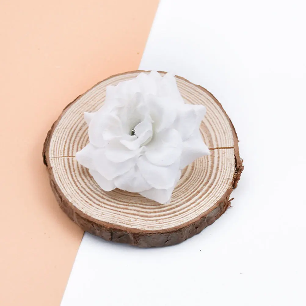 

100pcs Diy Silk Heads Romantic False Flower Decoration Garland Making Wedding Diy Vivid Rose Heads Ornament For Home Wedding