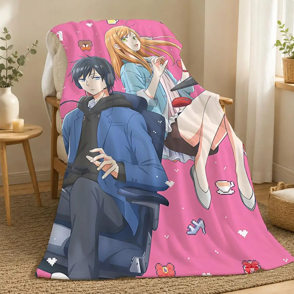 My Love Story with Yamada kun at Lv999 Throw 240g flannel blanket, suitable for sofas, beds, offices,  exquisite gift blankets