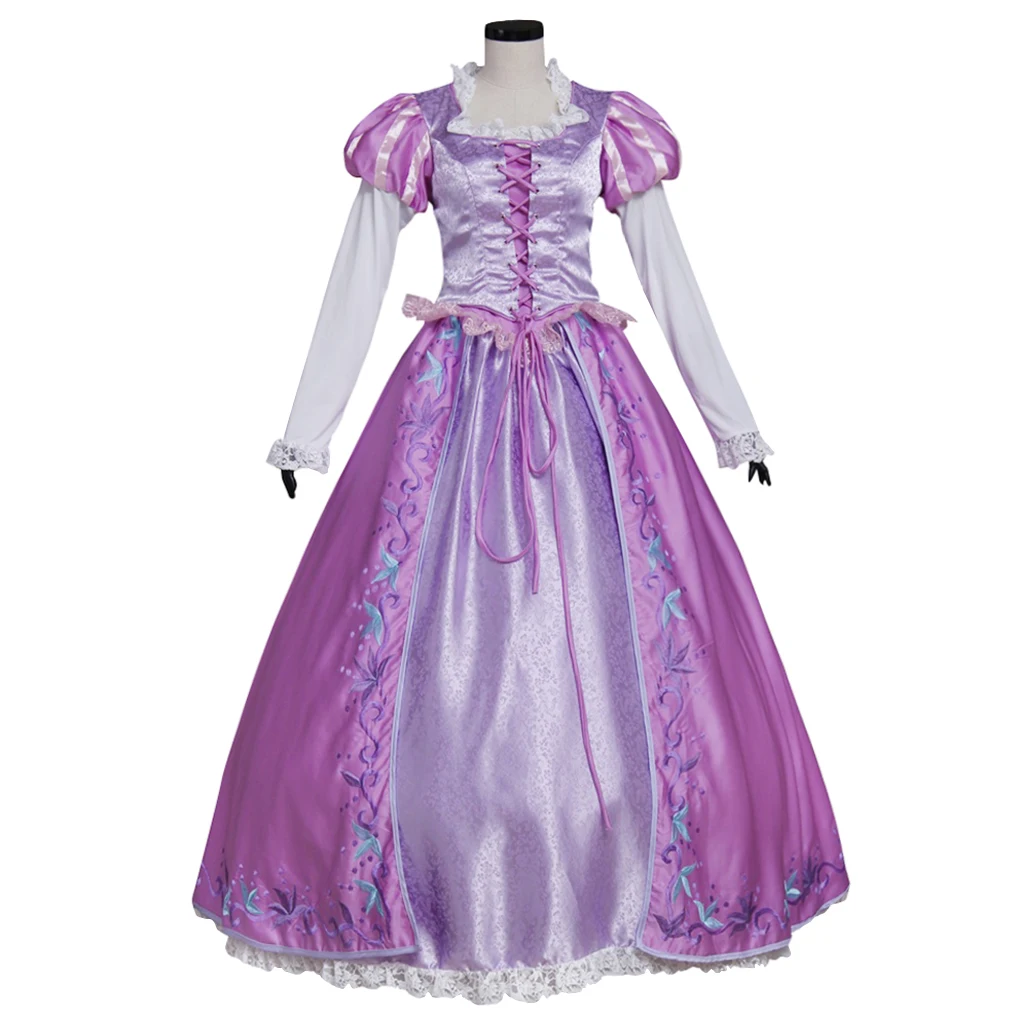 Vestido de baile de princesa de Anime para mujer, disfraz de princesa rubia, traje de fiesta de fantasía