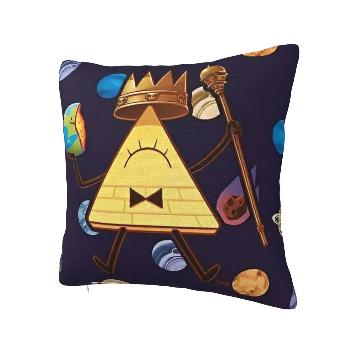 Soft Gravity Falls Bill Cipher Pillowcase Polyester Cushion Cover Decoration Cartoon Anime Pillow Case Cover Home Square 40X40cm