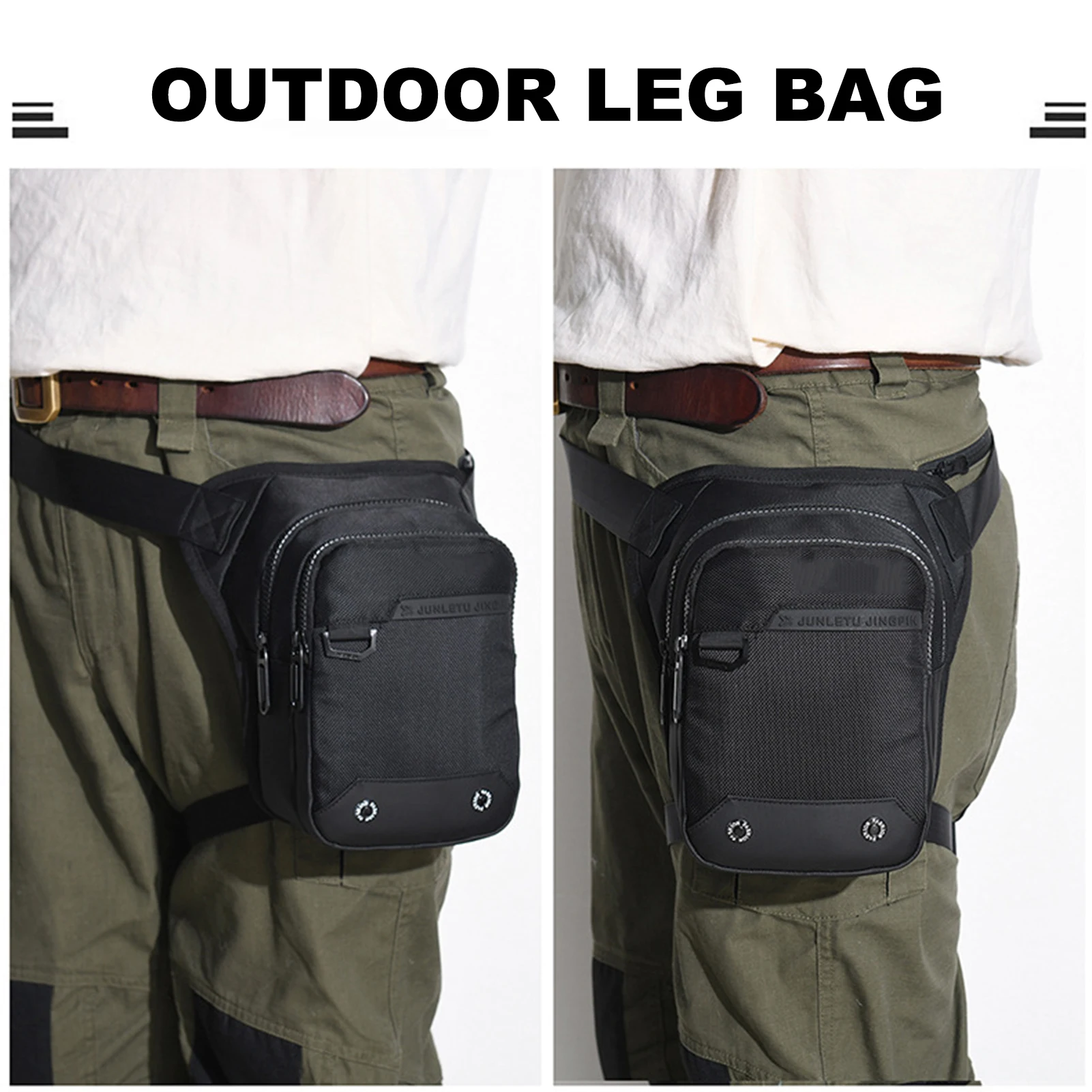 Motorcycle Leg Bag Oxford Cloth Waist Bag for Men Women Thigh Bag Splash-proof Drop Leg Bag Shoulder Bag for Outdoor Riding Bike