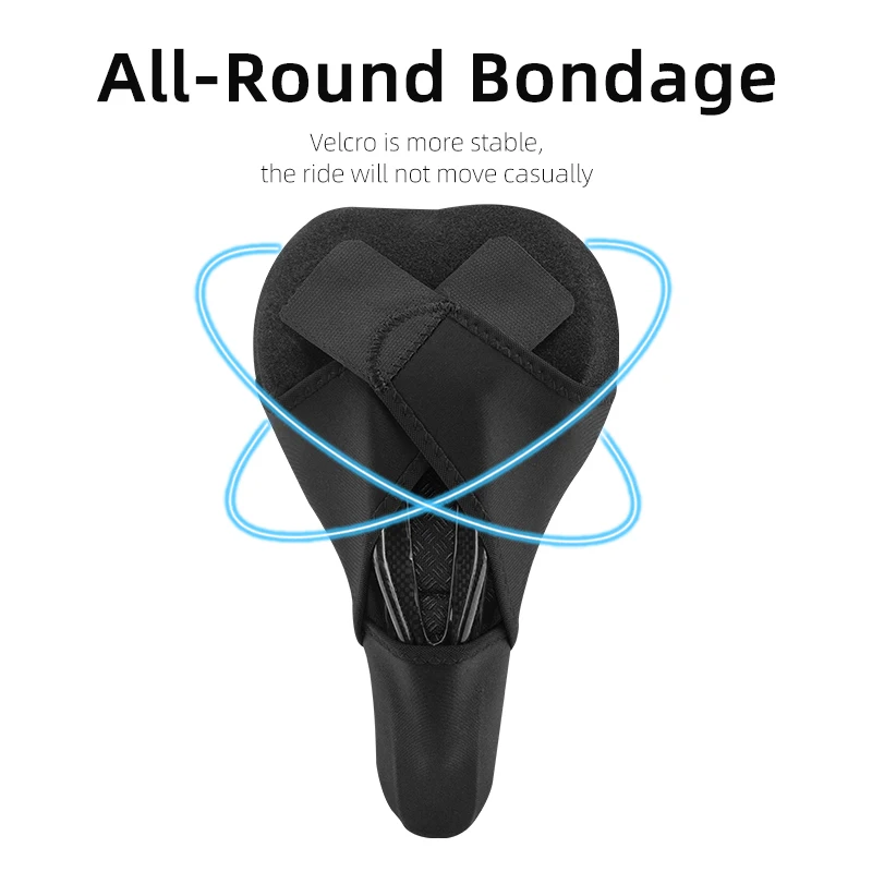 ROCKBROS Bike Saddle cover Silicone Bicycle Saddle Hollow Breathable Bike Seat Cushion Cover Silica gel Saddle Cycling Accessory