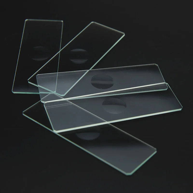10 pz 1mm di Spessore cavità coperture in vetro vetrini singoli per microscopio concavo vetrini in vetro riutilizzabili laboratorio bianco campione di copertura in vetro