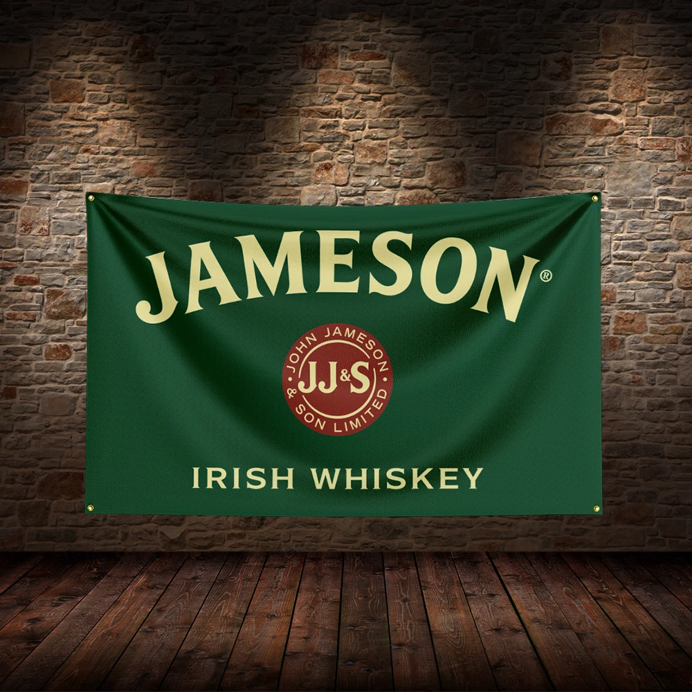 3x5 Ft J-Jamesons  Flag Polyester Printed Beer Wines Flags for Room Garage Decor