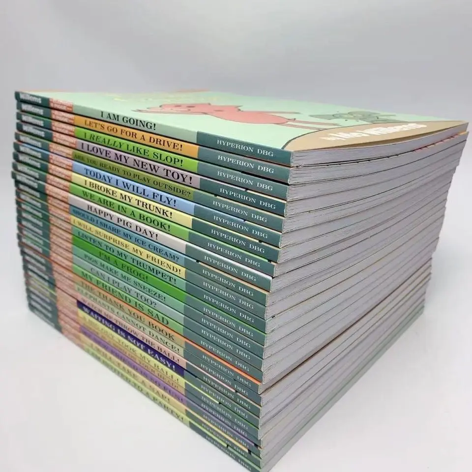 Point-to-read version of Little Pig and Little Elephant 25 volumes English picture book  Elephant and Piggie