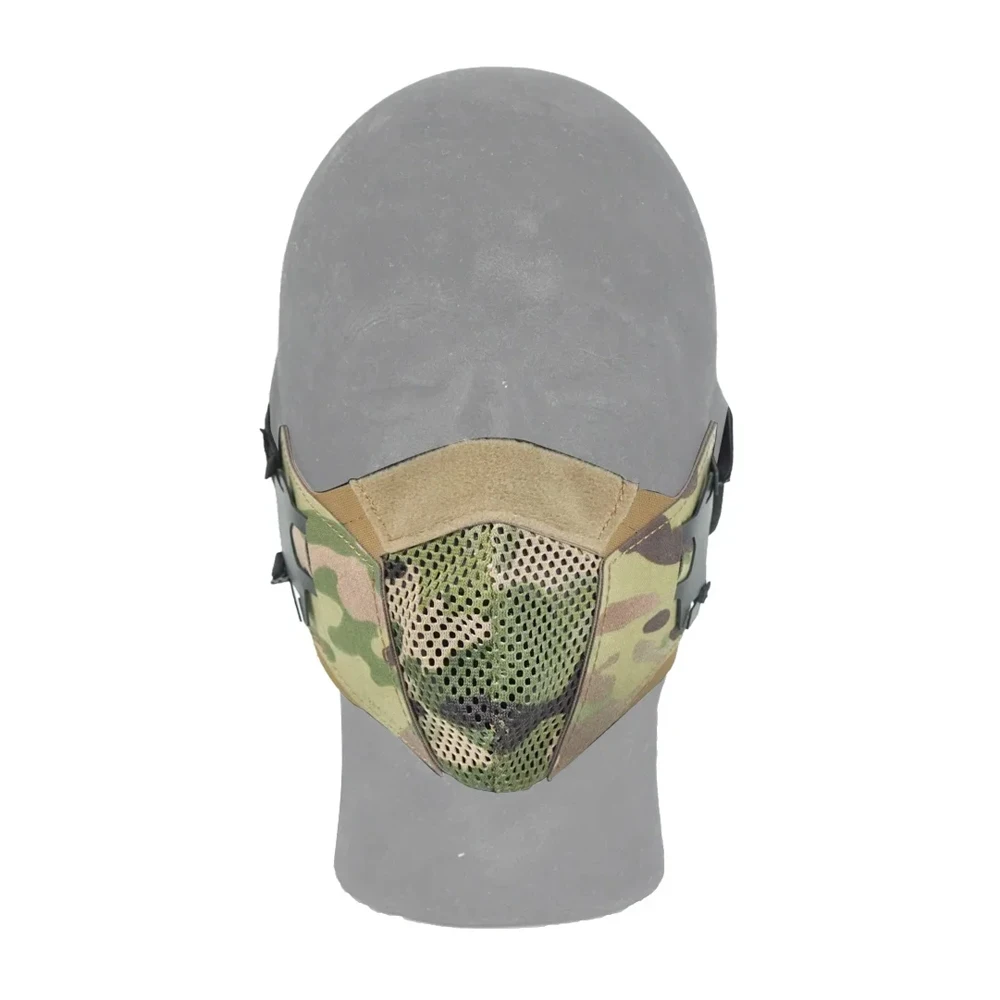 

Тактическая маска для лица с защитой от запотевания, снаряжение для охоты, аксессуар для активного отдыха, удобная, с лазерной резкой, дышащая
