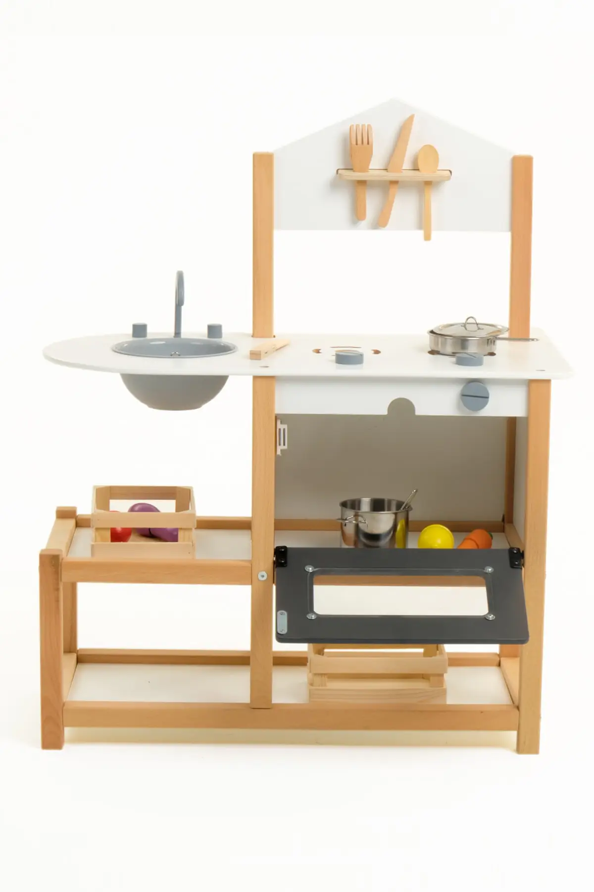 Set Dapur Mainan Pendidikan Kayu Montessori Gamba