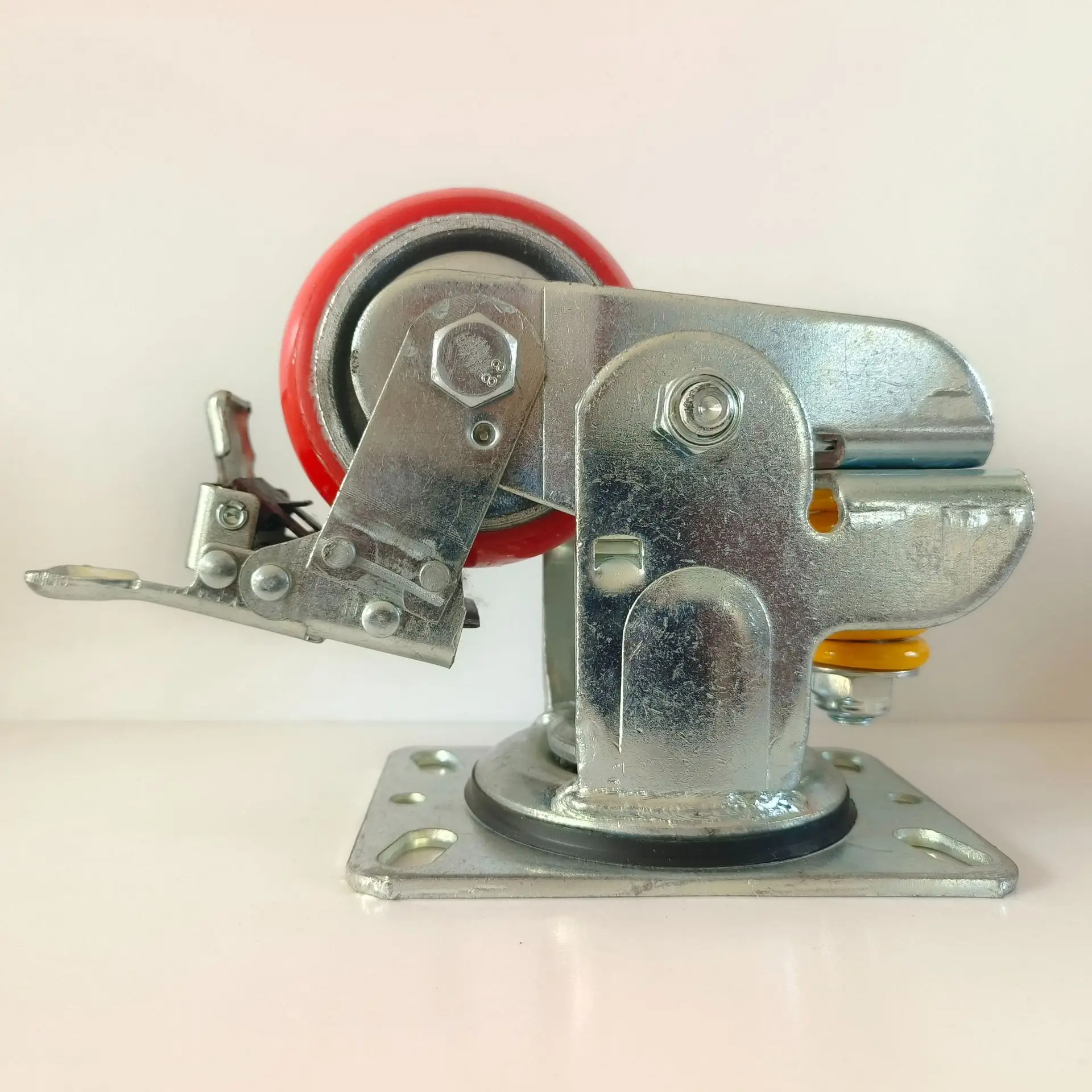 Heavy Duty Shock Absorbing Caster Wheel 4 5 6 8 Inch Swivel Rigid and Brake Options Polyurethane Quiet Wheel for Office Chair