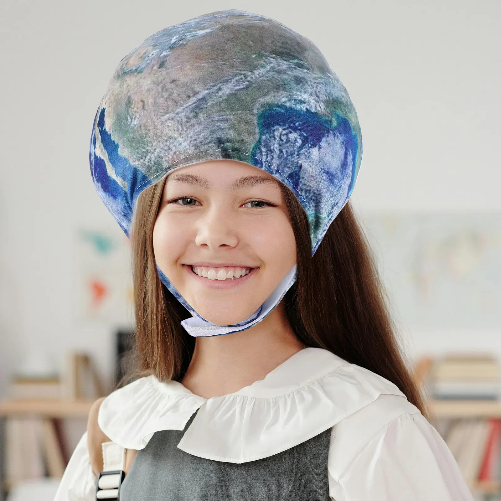 

Planet Cartoon Headgear Creative Space Party Hat for Photography Props Stage Performance Festival Cosplay Headwear
