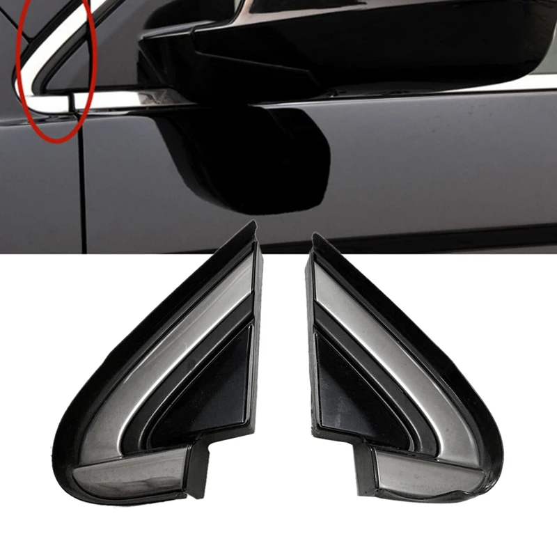 Exterior Pillar Corner Garnish Side Rearview Mirror Triangle Plates Trim For Honda CR-V CRV 2007-2011 Car Accessories