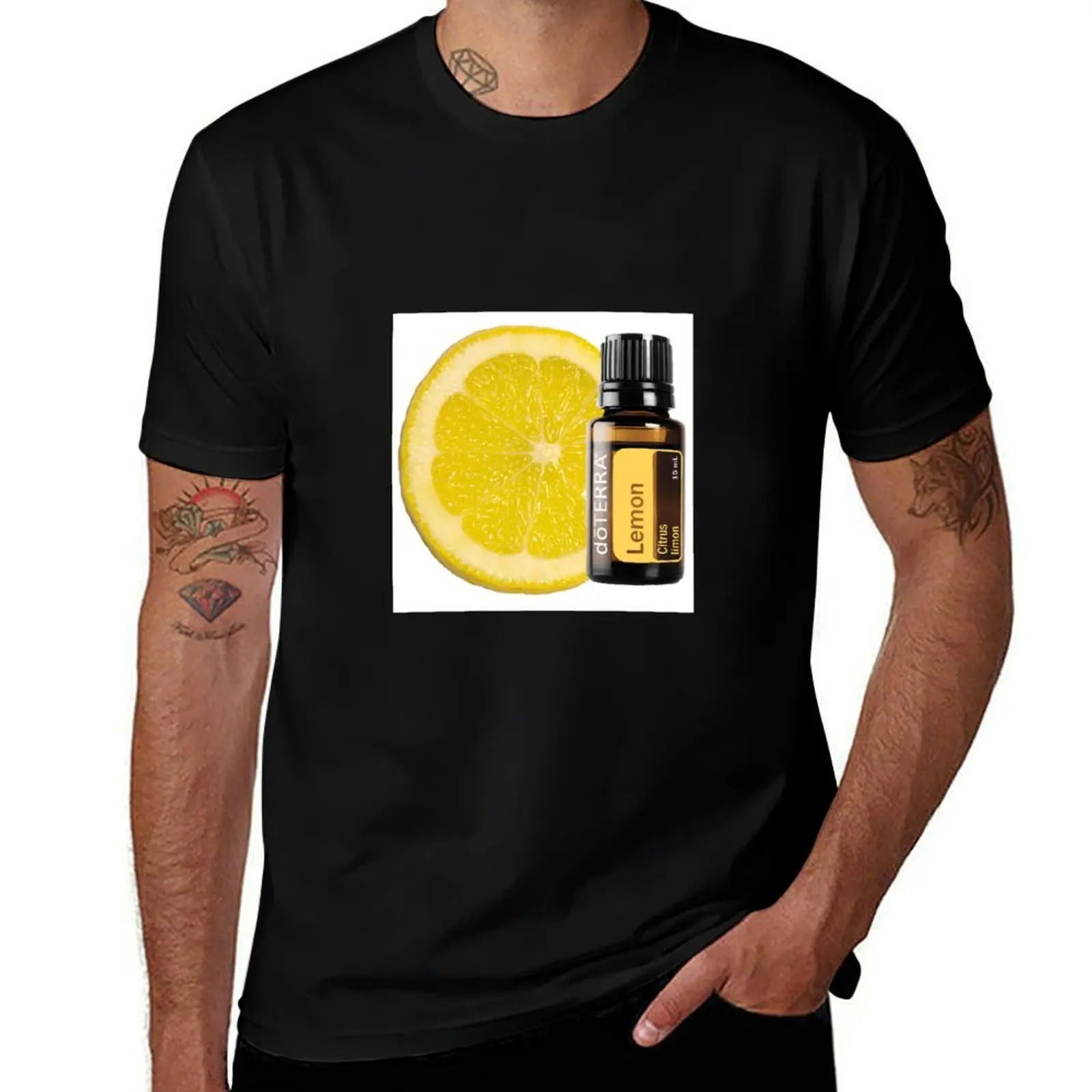 Lemon Doterra T-Shirt Casual Basic Short Sleeve T-Shirt