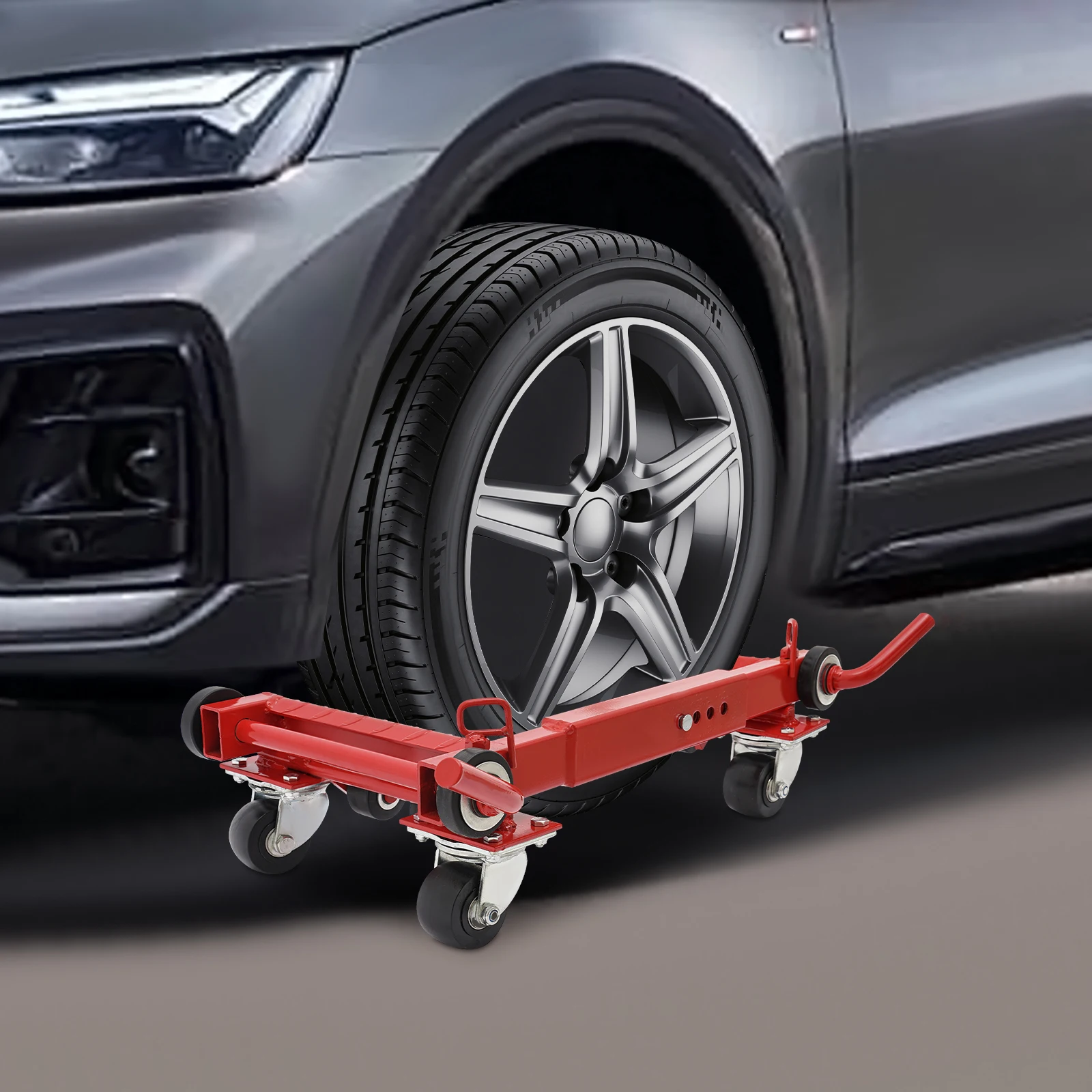 

Тележка-перевозчик для автомобилей рычажного типа (красная) с грузоподъемностью 1 т/2204,62 фунта, тележка для перемещения автомобилей с низким клиренсом