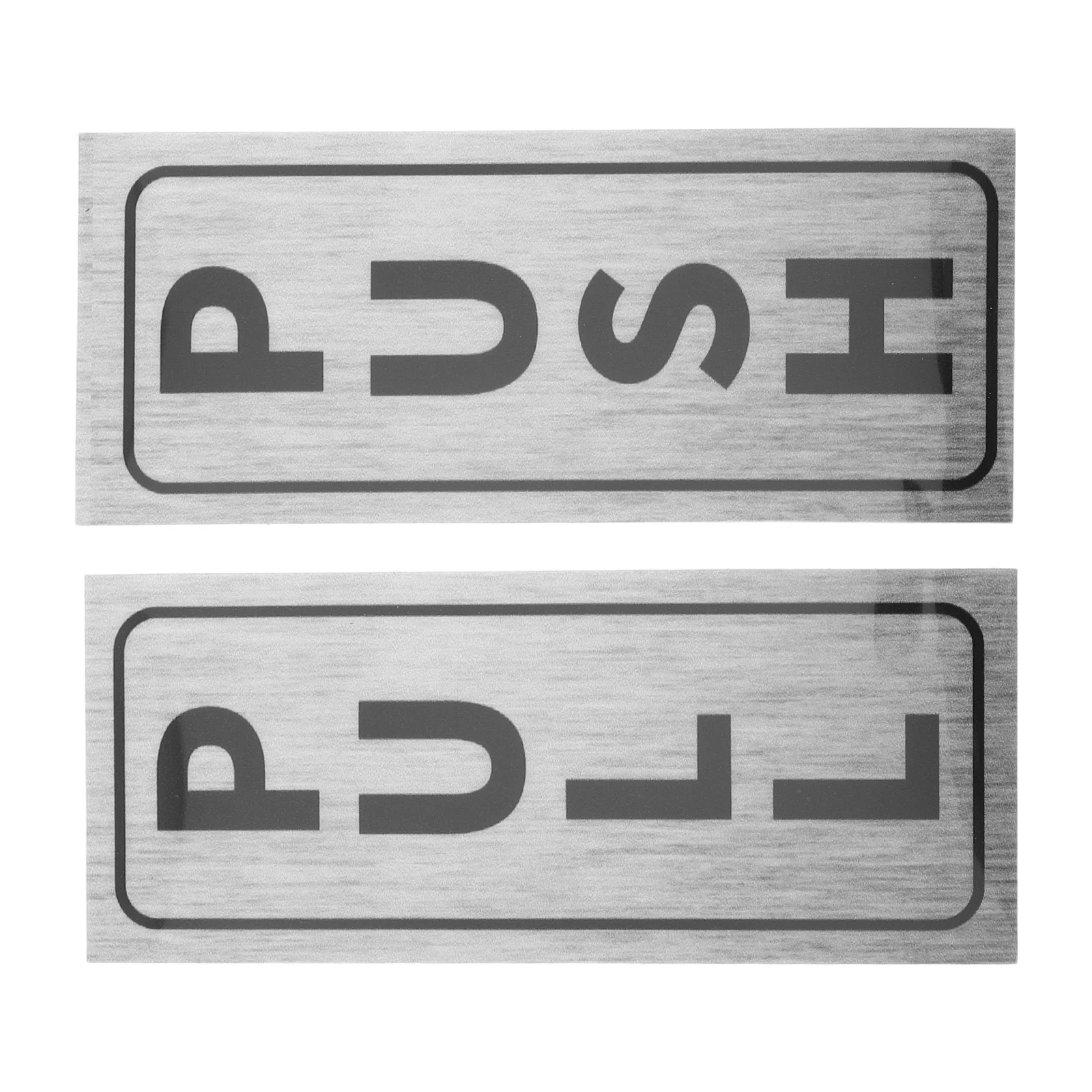 

2pcs Push Pull Door Signs Stickers for Sliding Doors Office Bathroom Library Clear Labels Easy Installation Adhesive Backing