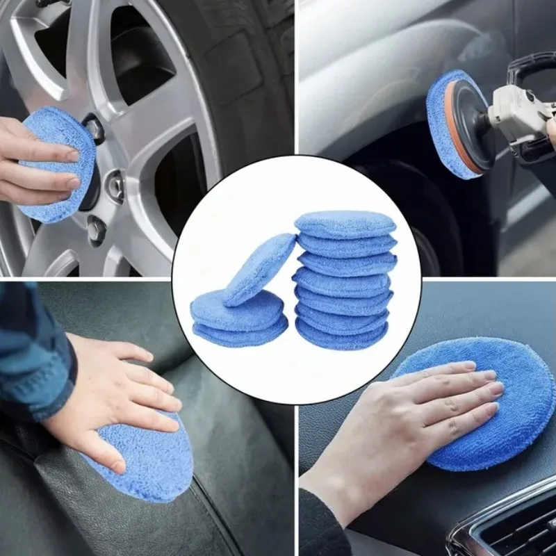 23 pcs Car Buffing Pads, Washable Reusable, suitable for Furniture Polishing, Ultra Soft Scratch Free