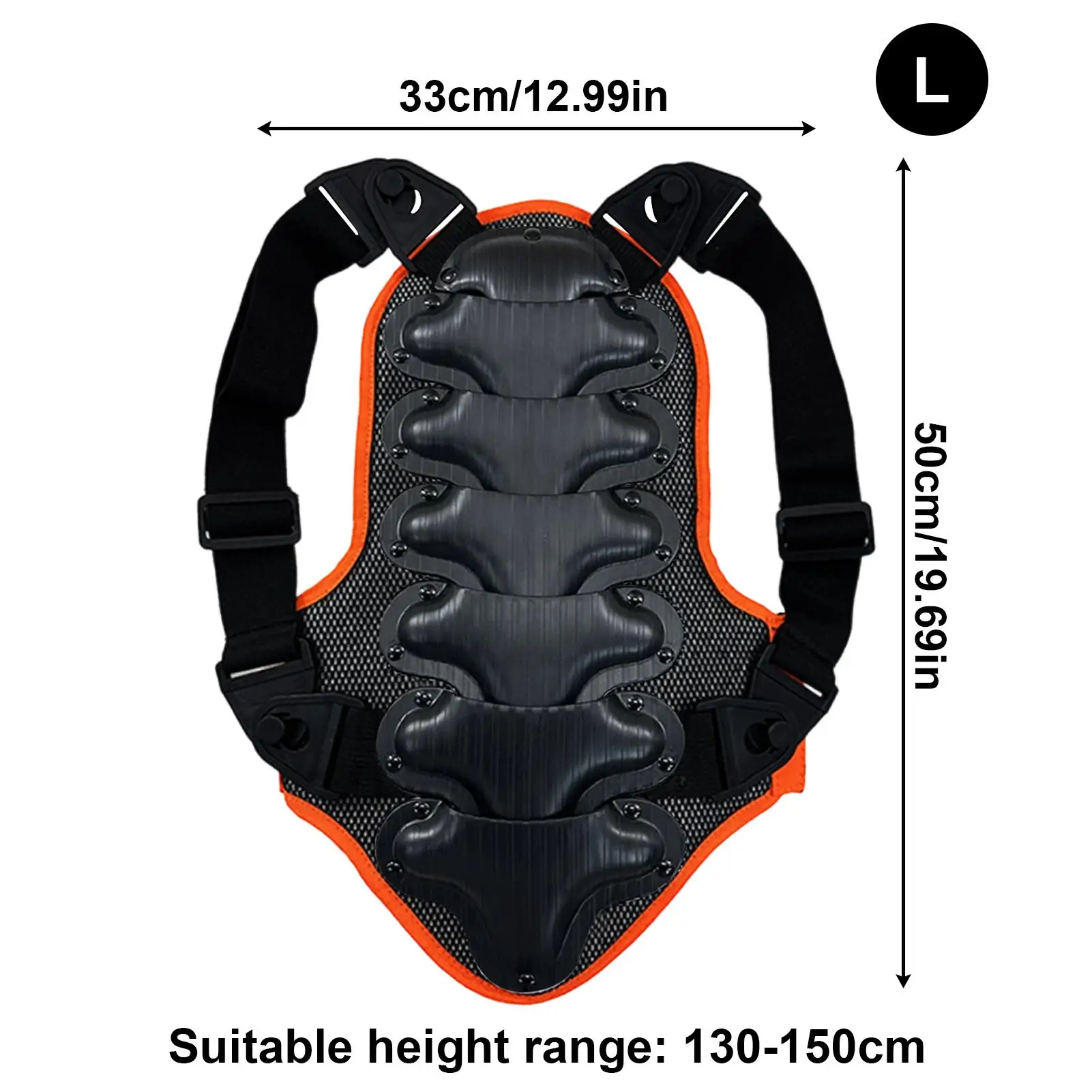 Protezione del coccige Cuscino protettivo per la schiena della colonna vertebrale Cuscinetti protettivi per l'anca per ciclismo Snowboard Skateboard Equitazione sulla schiena