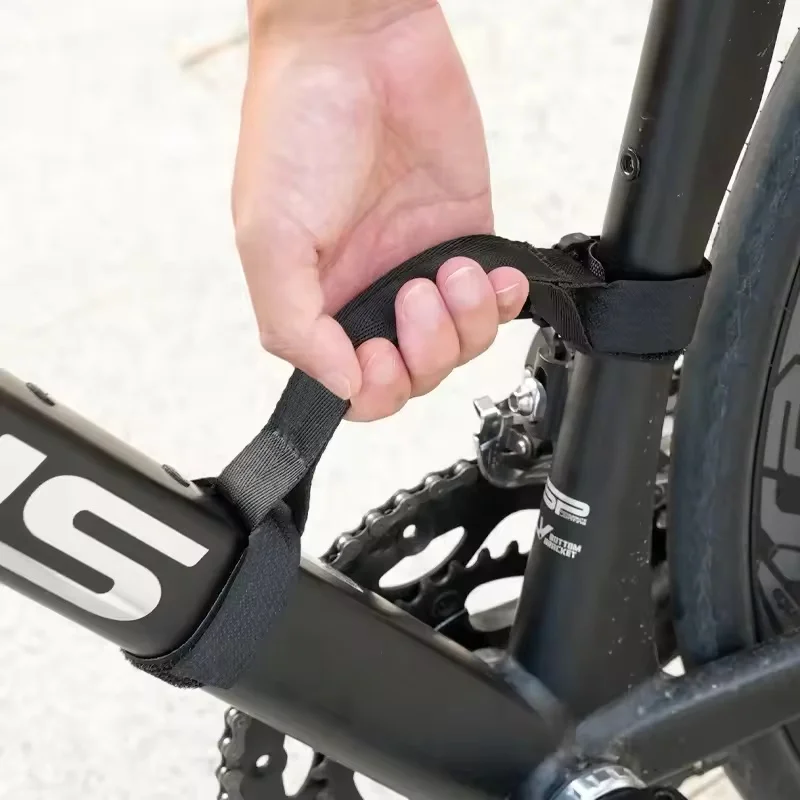 Bicycle labor saving portable with road bike climbing stairs power portable nylon lace-up mountain bike riding equipment