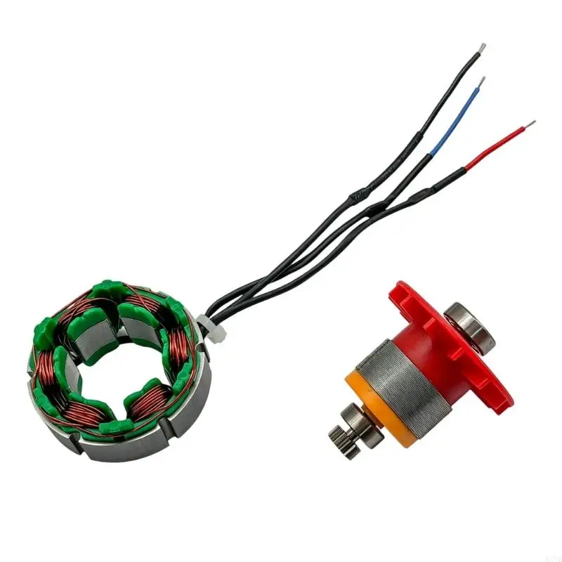 Drill Motor Assembly Part 01356 with 13 Tooth Output Gear for 16.8V 21V Power Tool Repair, DIY Maintenance, and Service M4YD