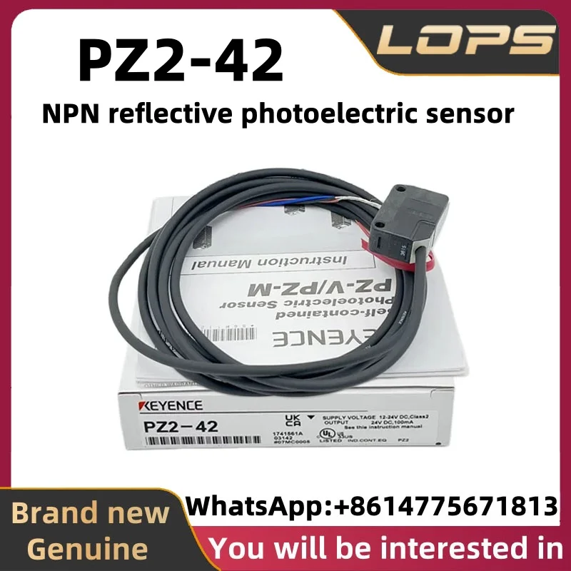 PZ2-42 New Original KEYENCE NPN reflective photoelectric sensor, large quantity in stock, welcome to consult