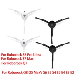 Side Brushes Replacement For Roborock S8 Pro Ultra S7 Max Qrevo Q7 Q8 Q5 MaxV S6 S5 S4 E5 E4 E3 E2 C1 Robot Vacuum Cleaner Black