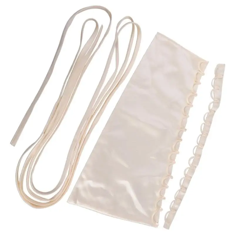 

R1WE Wedding Dress Corset Back Kits Satined Tie Set 157inch for Evening Gown